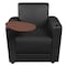 Regency Armchairs, Black Seat, 31 W 29 L 33 H, Wood, Vinyl Seat 7701NSJVBK - alternate 4